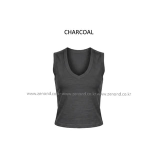 [4color]DEEP V SLEEVELESS
