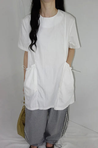 [2 colors] Meruru Double Check Banding Wide Pants