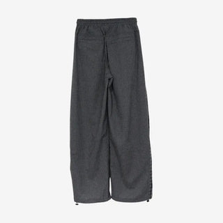 [2 colors] Meruru Double Check Banding Wide Pants