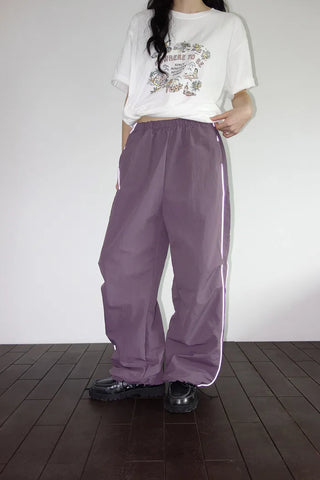 [2 colors] Buslock Color Wide Pants