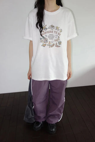 [2 colors] Buslock Color Wide Pants