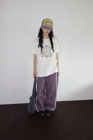 [2 colors] Buslock Color Wide Pants