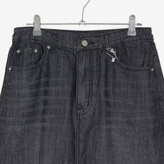 [3 colors] Humo Hudel Denim Long Skirt