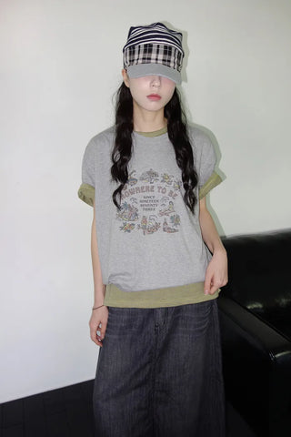 [3 colors] Humo Hudel Denim Long Skirt