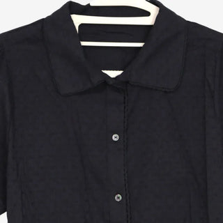 [2 colors] Nino Flake Frill Short-Sleeve Blouse