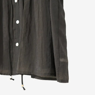 [2 colors] Kirin String Shirring Blouse