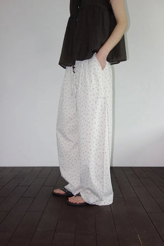 [2 colors] Kirin String Shirring Blouse