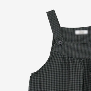 [3 colors] Amuse Check Suspender Mini Dress