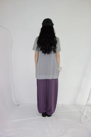 [3 colors] Amuse Check Suspender Mini Dress