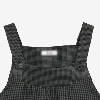 [3 colors] Amuse Check Suspender Mini Dress