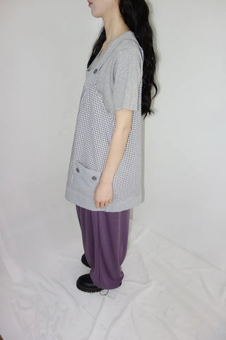 [4 colors] Prev Patch Banding Wide Pants