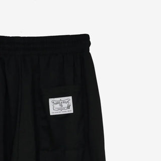 [4 colors] Prev Patch Banding Wide Pants