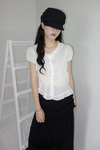 Carody Layered Lace Long Skirt
