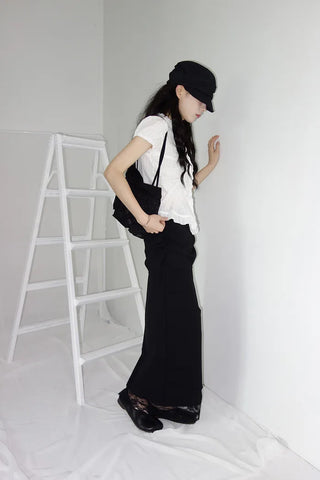 Carody Layered Lace Long Skirt