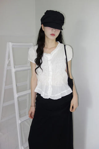Carody Layered Lace Long Skirt