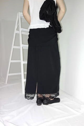 Carody Layered Lace Long Skirt