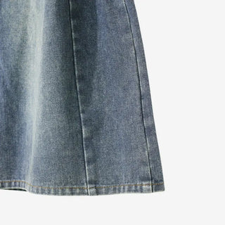 [3 colors] Mute Denim Beaded Bermuda Shorts