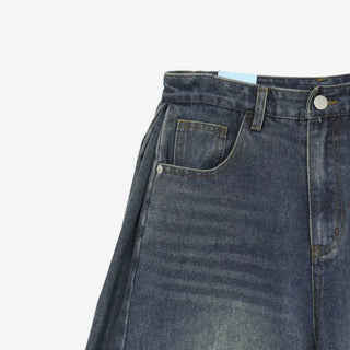 [3 colors] Mute Denim Beaded Bermuda Shorts