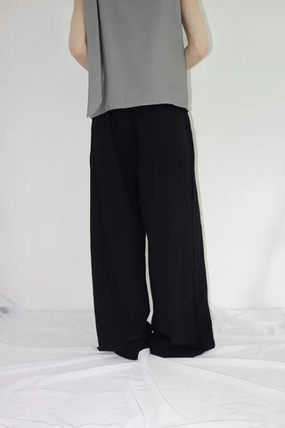 [3 colors] Sleeveless tie-ribbon blouse