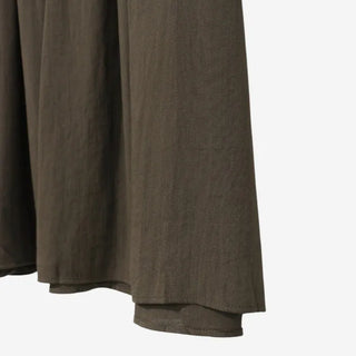 [4 colors] Line Banding Long Skirt