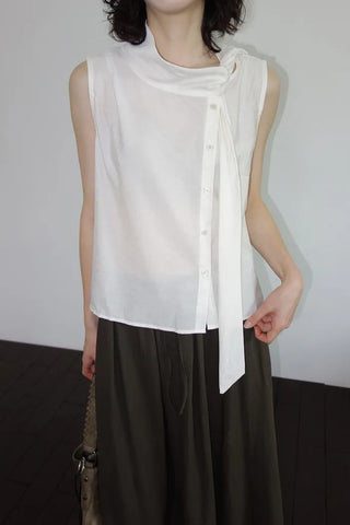 [4 colors] Line Banding Long Skirt