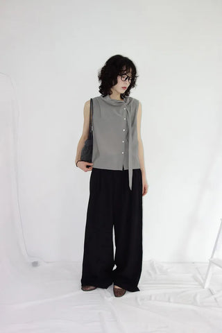 [3 colors] Aloha Lock Pintuck Wide Slacks