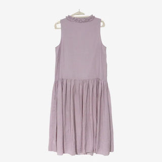 [2 colors] Vanilla Frill Sleeveless Long Dress