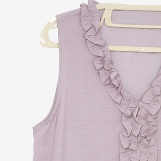[2 colors] Vanilla Frill Sleeveless Long Dress