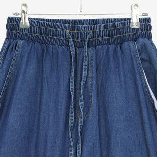 [2 colors] Koichi Tero Tero Denim Banding Pants