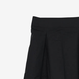 [3 colors] Petite check pintuck long skirt
