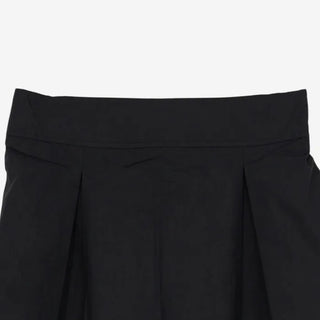[3 colors] Petite check pintuck long skirt