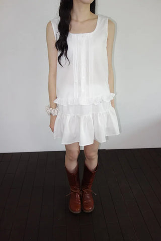 [3 colors] Yuruka See-through Blouse