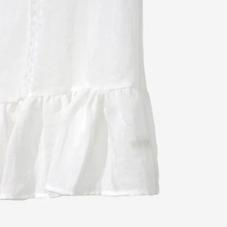 [2 colors] Park V-neck frill blouse