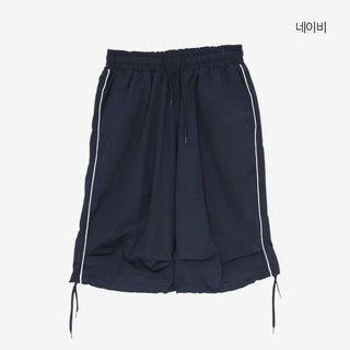 [3 colors] String Track Bermuda Pants