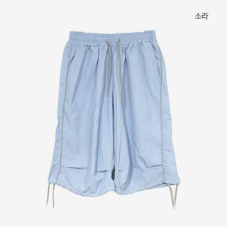 [3 colors] String Track Bermuda Pants