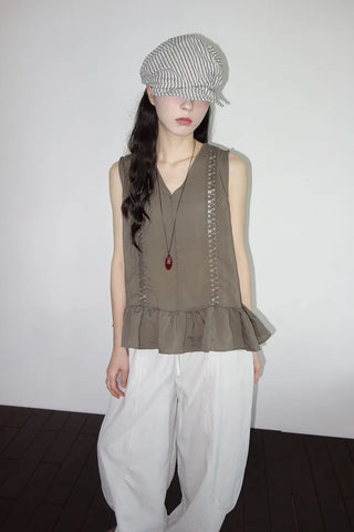 [3 colors] Cappy Bath Rock Balloon Wide Pants