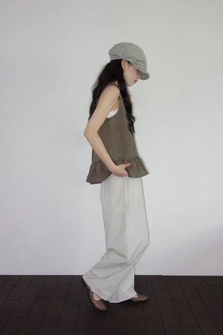 [3 colors] Cappy Bath Rock Balloon Wide Pants