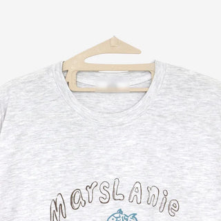 [2 colors] Chilling Print Oversized Short-Sleeve T-Shirt