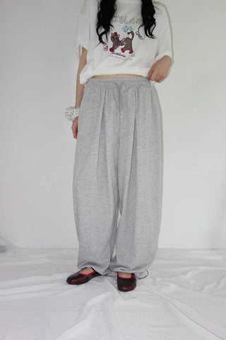 [2 colors] Chilling Print Oversized Short-Sleeve T-Shirt