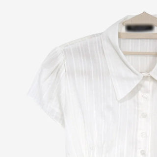 [2 colors] Novo Cut-out Punching Blouse