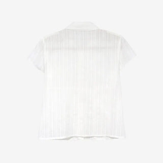 [2 colors] Novo Cut-out Punching Blouse