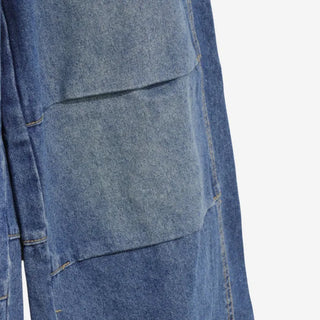 [2 colors] Abel Denim Pintuck Wide Pants