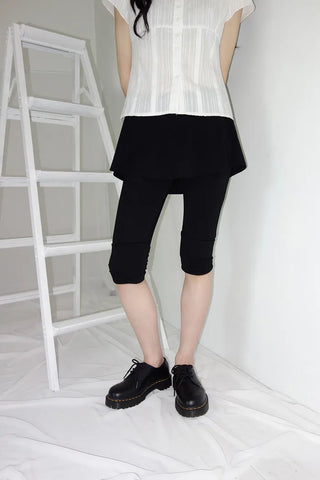 [2 colors] Yulia Capri Skirt Pants
