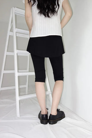 [2 colors] Yulia Capri Skirt Pants