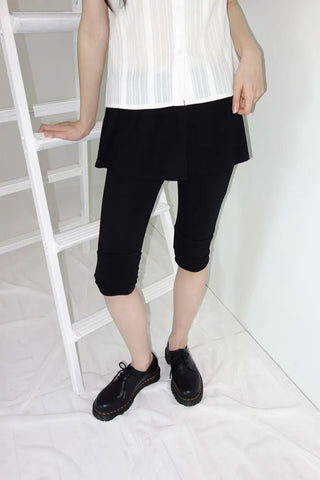 [2 colors] Yulia Capri Skirt Pants