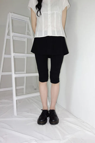 [2 colors] Yulia Capri Skirt Pants