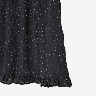 [2 colors] Moai Dot Frill Midi Skirt
