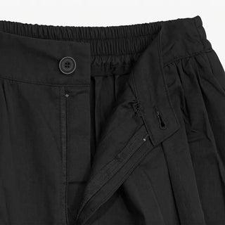 [3 colors] Ajipo Button Pintuck 3/4 Pants
