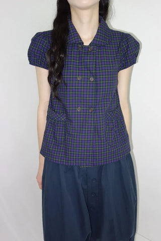 [3 colors] Ajipo Button Pintuck 3/4 Pants