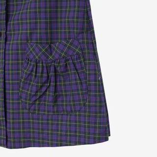 [2 colors] Monchi Check Puff Blouse